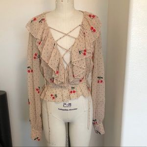 Cherry pie blouse